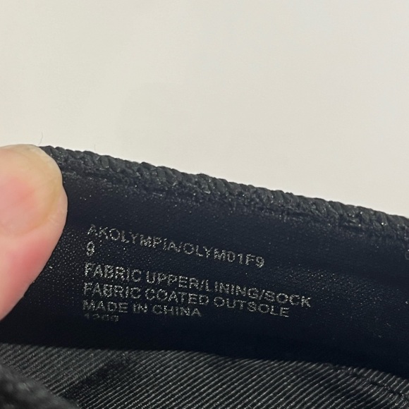 Anne Klein Olympia Black Flat Shoes Size 9 - Picture 8 of 9